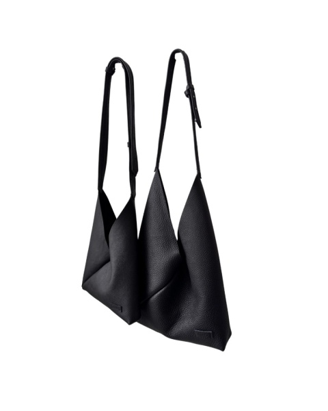 Torebka miękka ‚Origami’ duża, kolor czarny, skóra naturalna Torebka miękka ‚Origami’ duża, kolor czarny, skóra naturalna